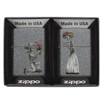 Зажигалка Zippo (Зиппо) Day of Dead Skulls Set 28987