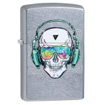 Зажигалка Zippo (Зиппо) 207 Skull Headphone Design 29855