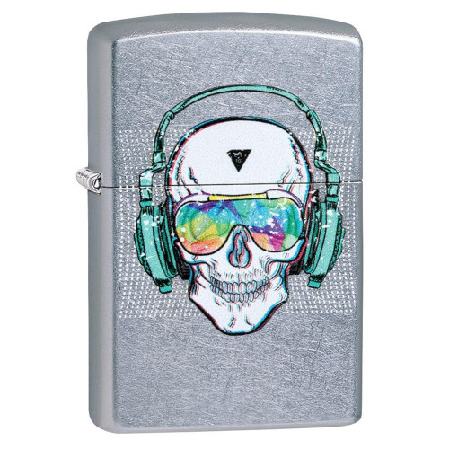 Зажигалка Zippo (Зиппо) 207 Skull Headphone Design 29855