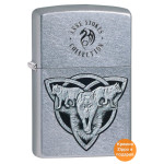 Зажигалка  Zippo (Зиппо) ANNE STOKES Wolf Trio Canvas 49099
