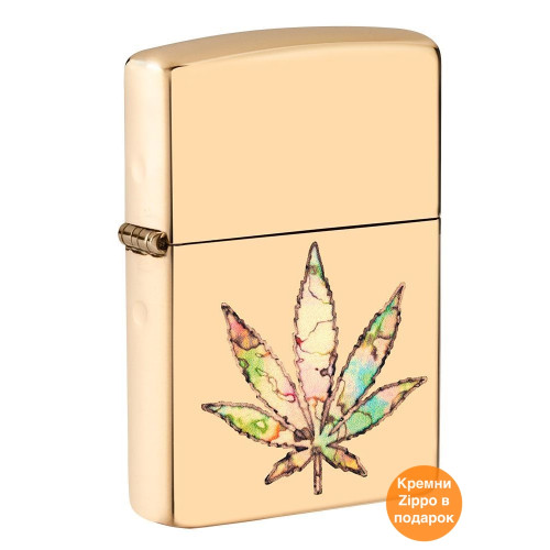 Зажигалка Zippo Pot Leaf Fusion Design 49240