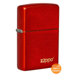 Зажигалка  Zippo (Зиппо) Anodized Red Zippo Lasered Logo 49475ZL