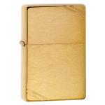 Зажигалка Zippo (Зиппо) VINTAGE BRUSHED FIN BRASS 240