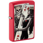 Зажигалка Zippo (Зиппо) Skull King Queen Beauty 48624