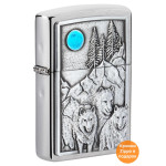 Зажигалка Zippo (Зиппо) Wolf & Pack Emblem 49295