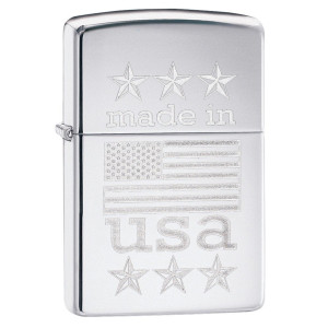 Запальничка Zippo (Зіппо) Made In USA with Flag 29430