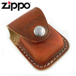 Чехол Zippo (Зиппо) коричневый с клипсой LPCB