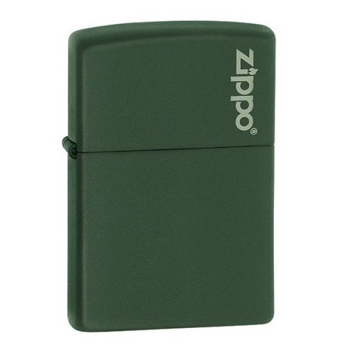 Зажигалка Zippo (Зиппо) GREEN MATTE w/ZIPPO LOGO 221ZL