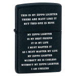 Зажигалка Zippo (Зиппо) CREED BLACK MATTE 24710