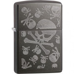 Зажигалка Zippo (Зиппо) Iced Skulls 28685
