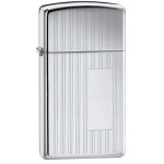 Зажигалка Zippo (Зиппо) узкая RIBBON HIGH POLISH CHROME 1615