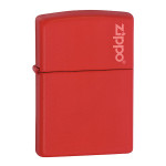 Зажигалка Zippo (Зиппо) RED MATTE w/ZIPPO LOGO 233ZL