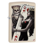 Зажигалка Zippo (Зиппо) Skull King Queen Beauty 49942
