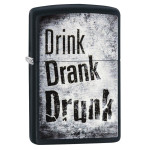 Зажигалка Zippo (Зиппо) Drink Drank Drunk 29618