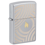Зажигалка Zippo (Зиппо) Flame and Circles Design 46332